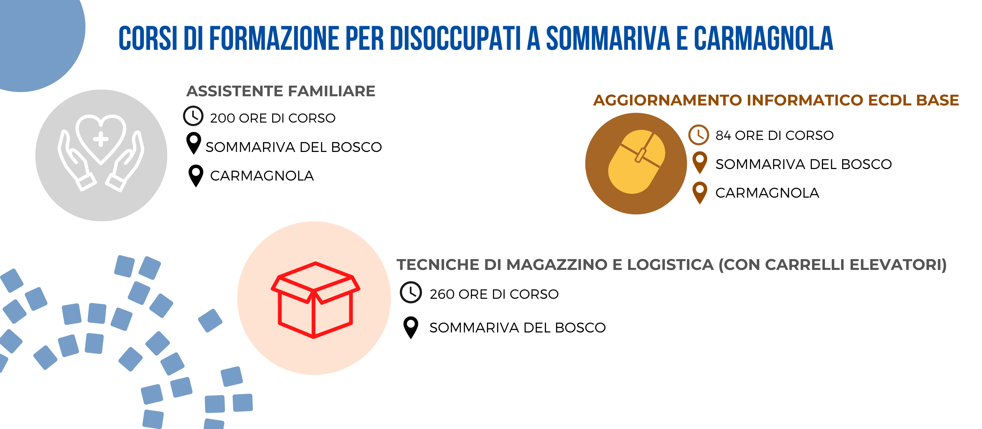 corsi in partenza per disoccupati