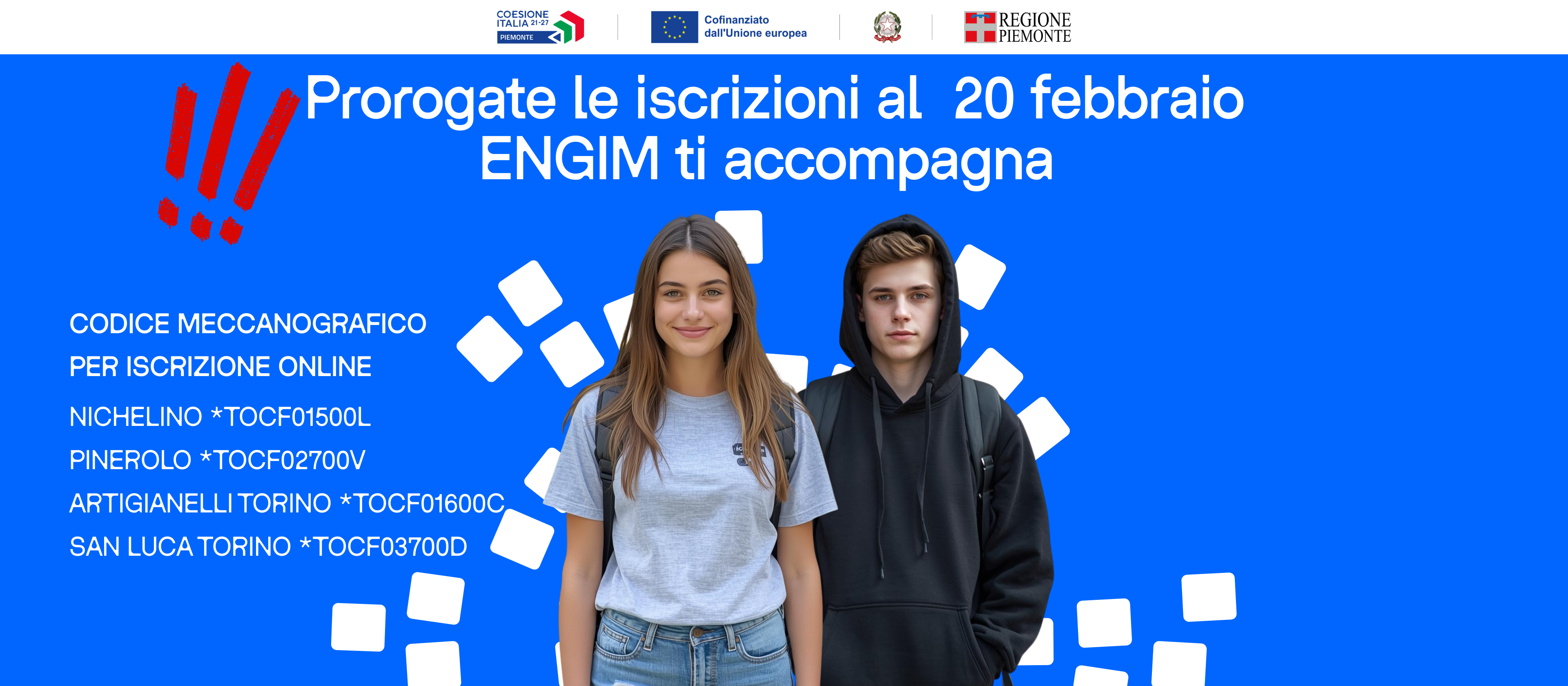 ISCRIZIONI PROROGATE